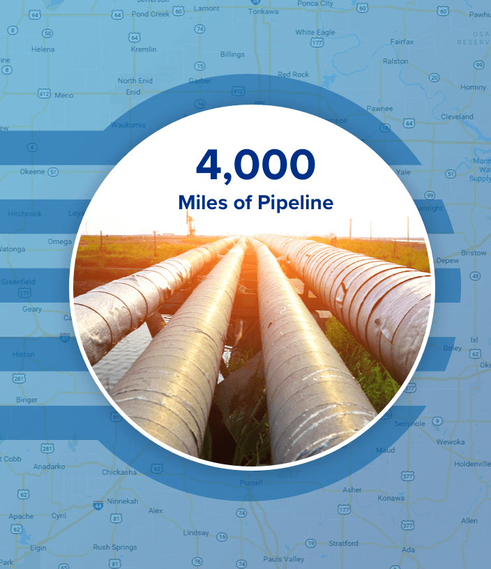 4,000 mile of pipeline background